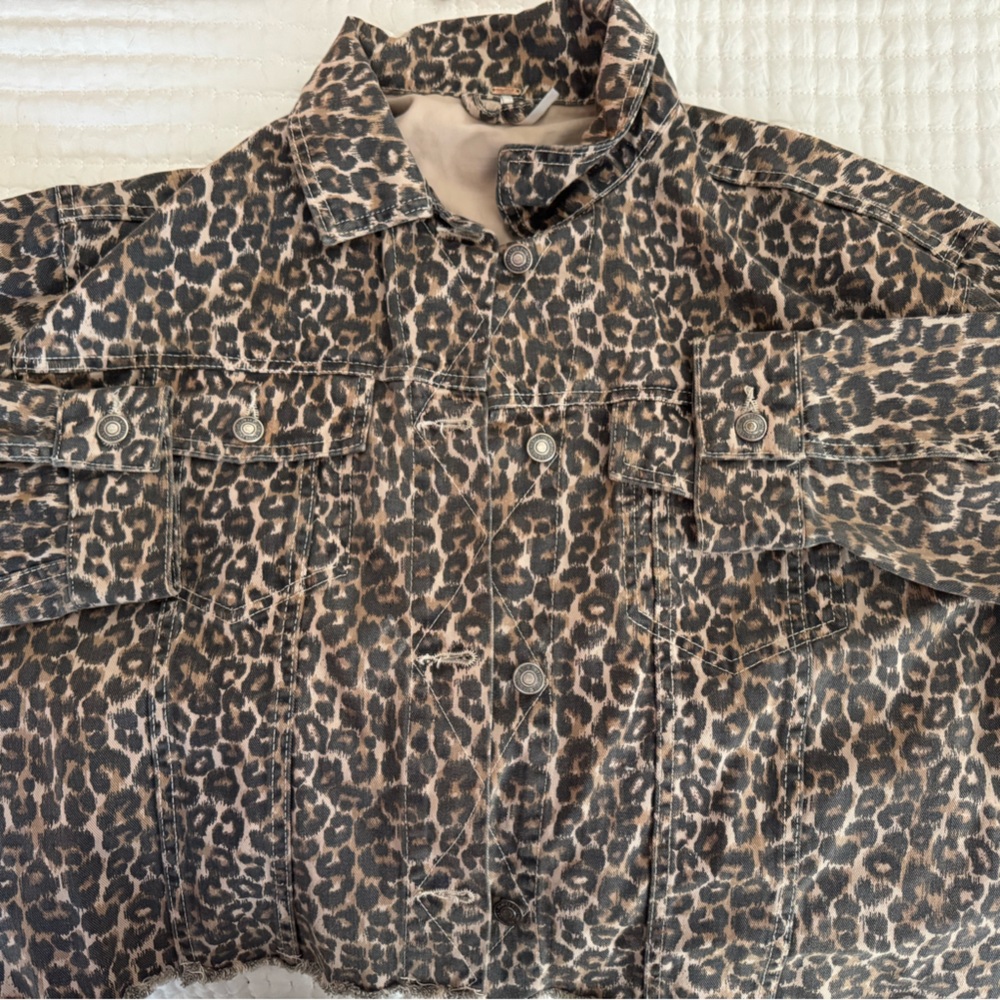 Free People Leopard Print Jacket